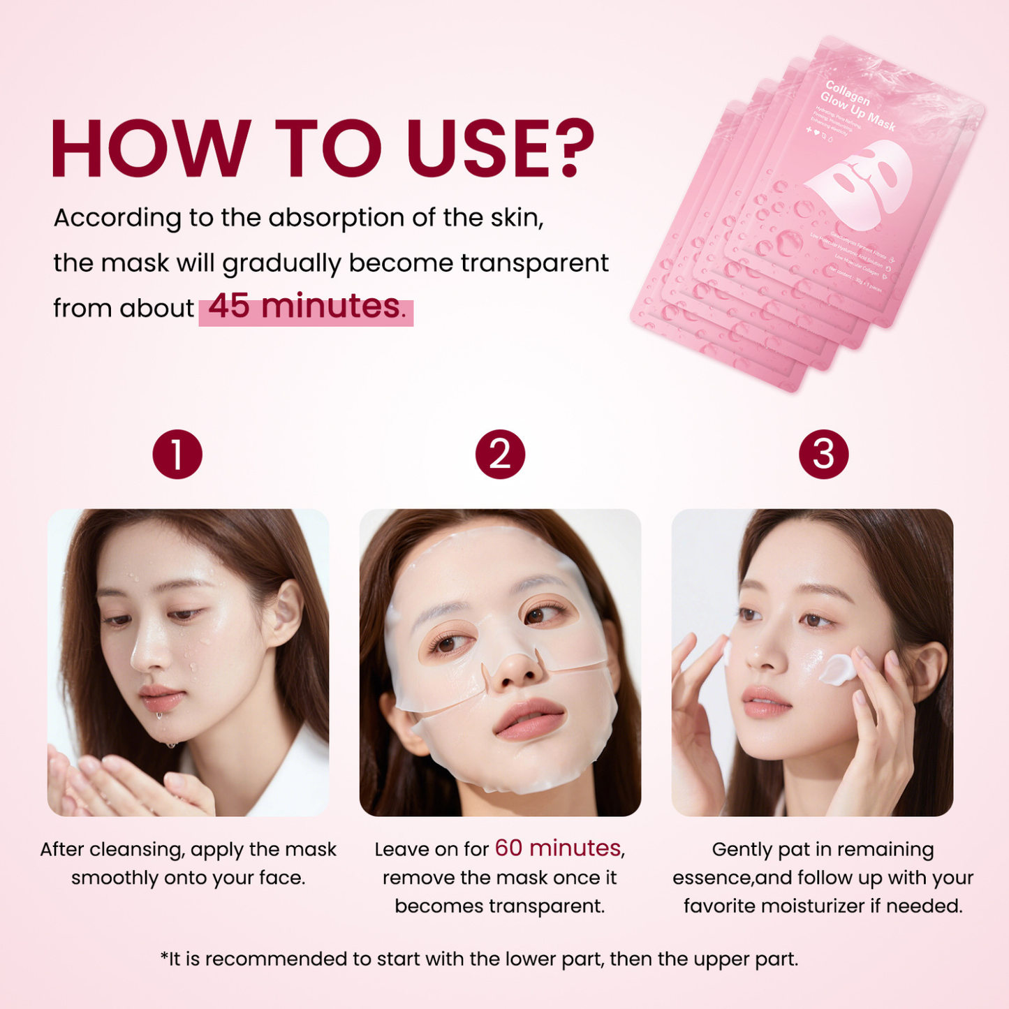 Pink Collagen Gel Mask